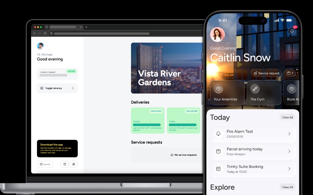 Aiyla resident experience across desktop and mobile