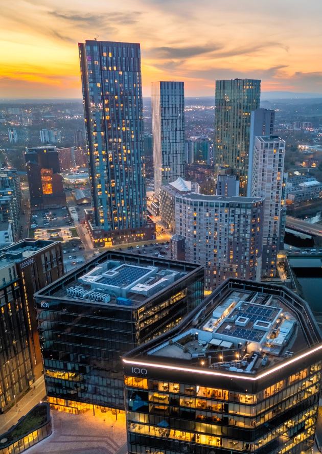 Bankside residential tower within the Colliers Yard neighbourhood