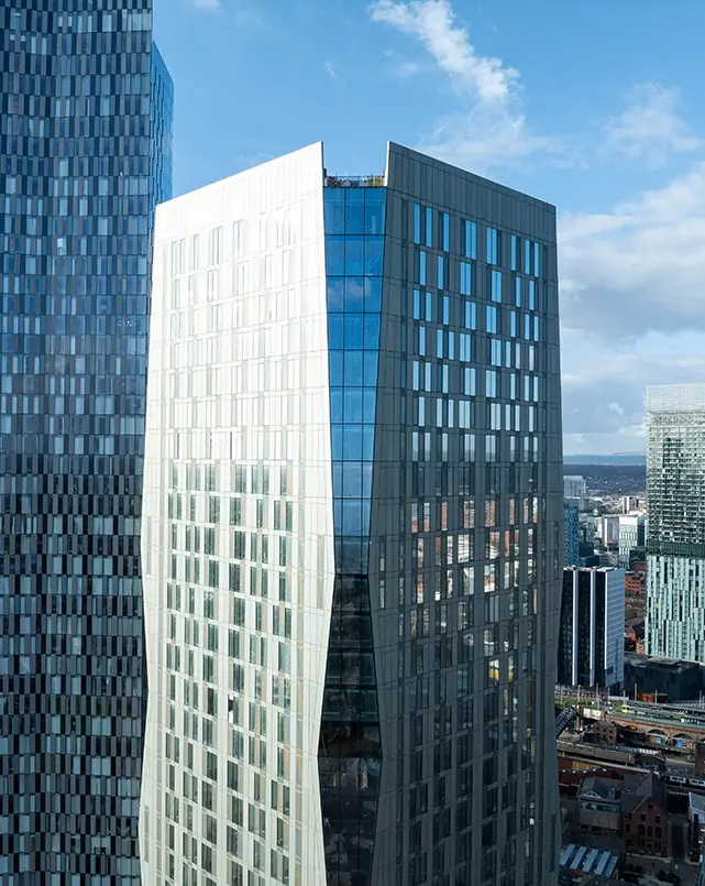 Contour residential tower in the New Jackson neighbourhood of Manchester